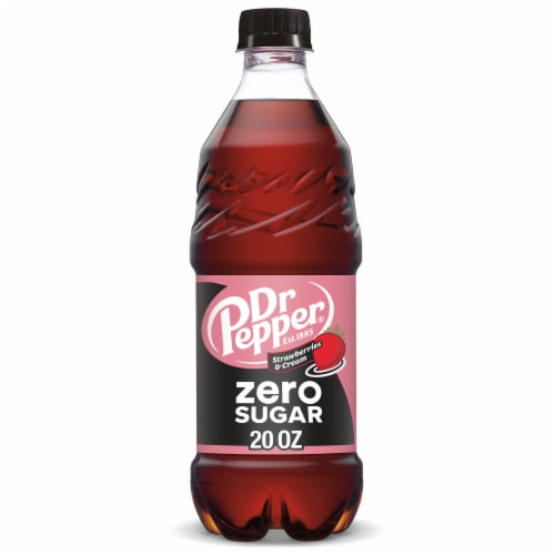 Dr Pepper Strawberries & Cream Zero Sugar Soda - Light Ready