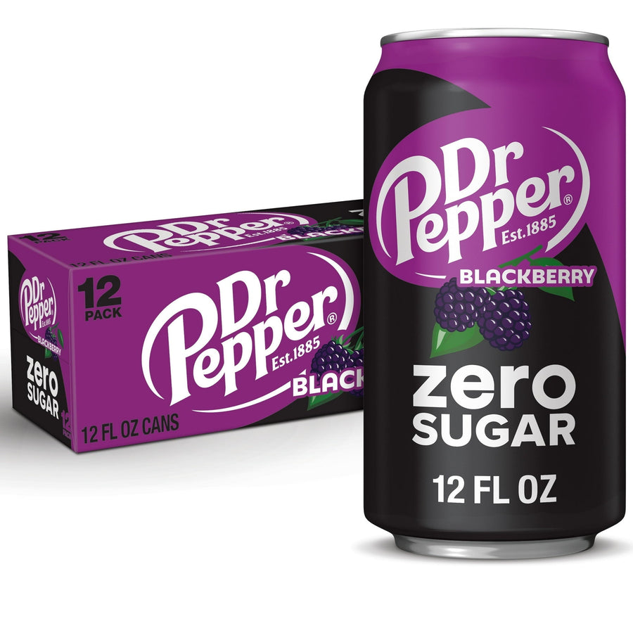 Dr Pepper Blackberry Zero Sugar Soda - Berry Ready