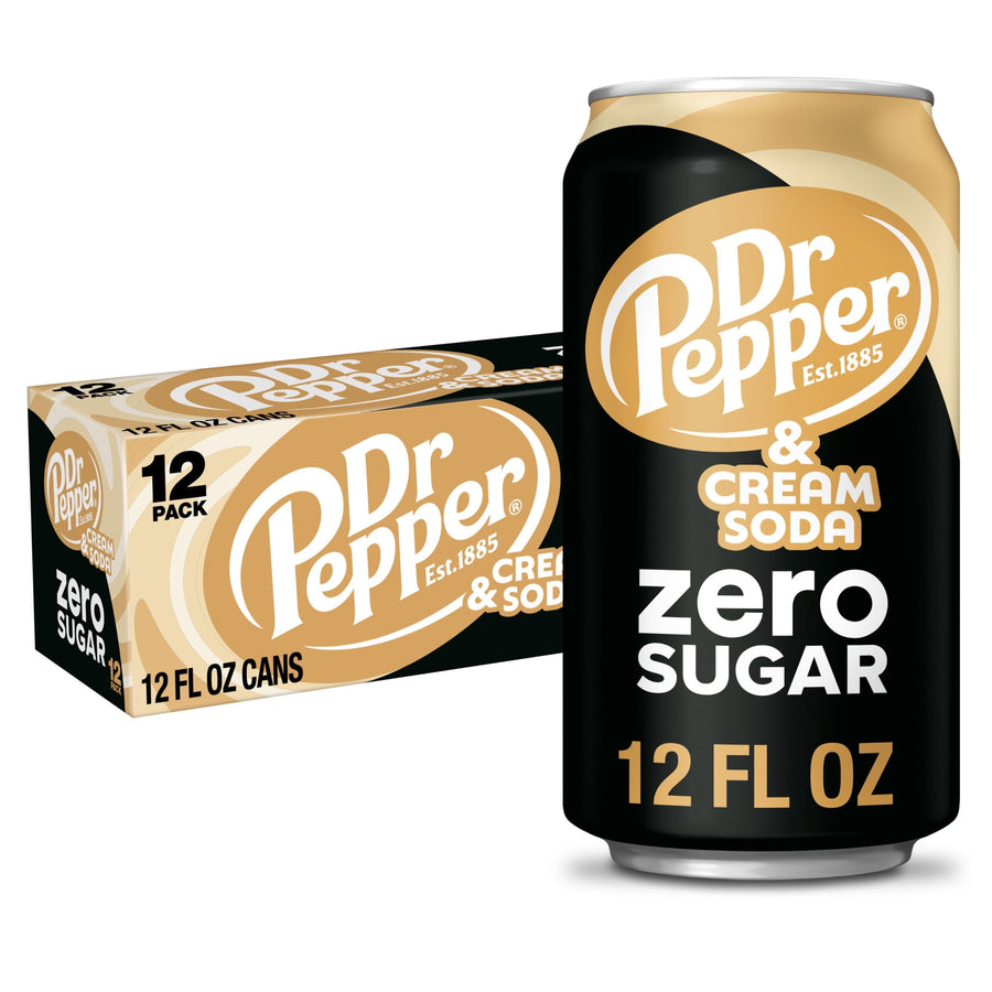 Dr Pepper & Cream Soda Zero Sugar - Soft Cream