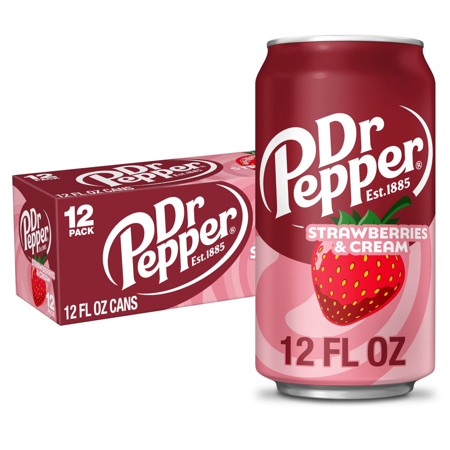 Dr Pepper Strawberries & Cream Soda - Smooth Cream